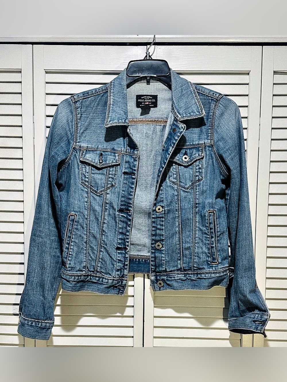 Vintage Polo Jeans Co Ralph Lauren Lydia Denim Jacket M Light Wash Y2K